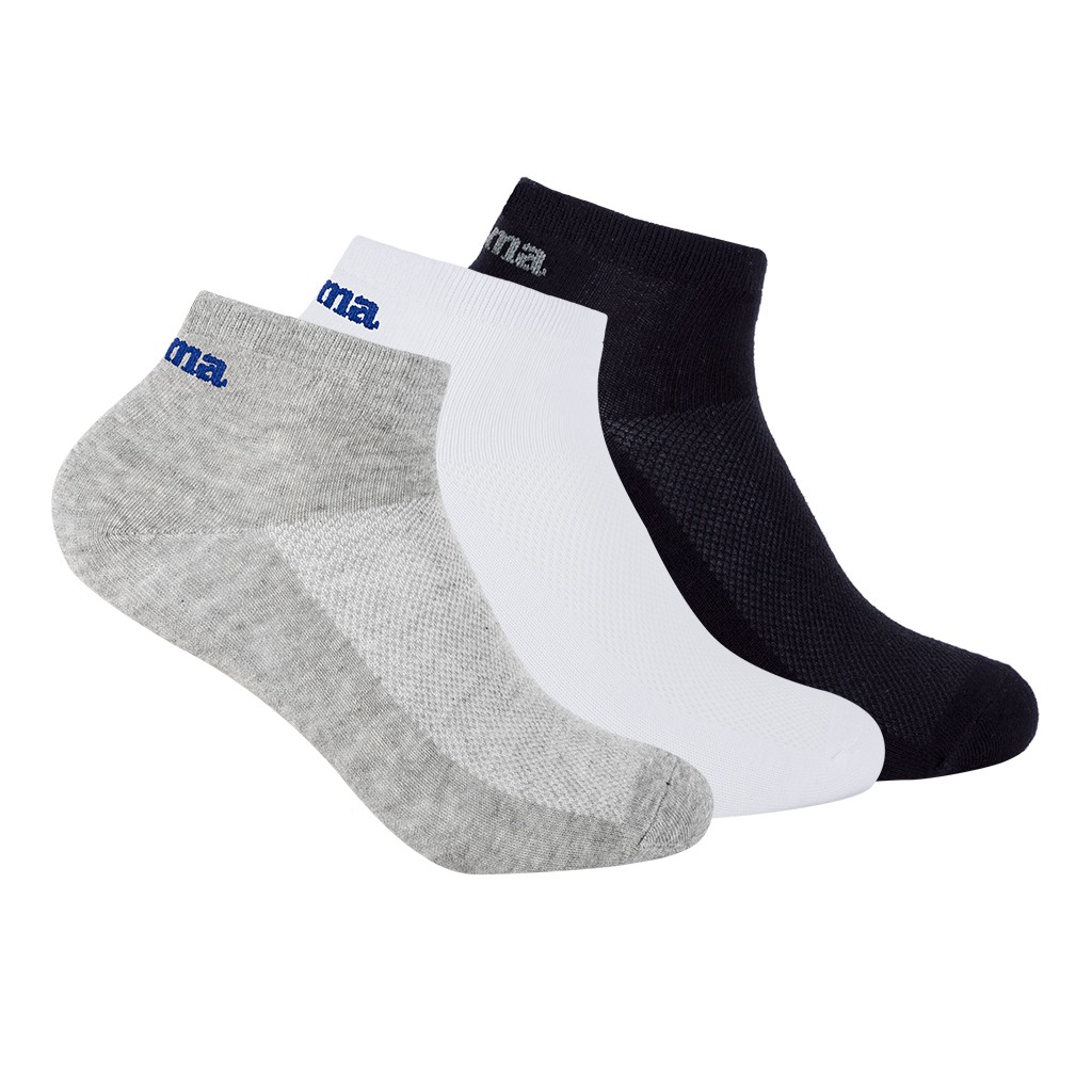 Pack de 3 Pares de Calcetines Tobilleros Altos Transpirables Joma. JS201802TA