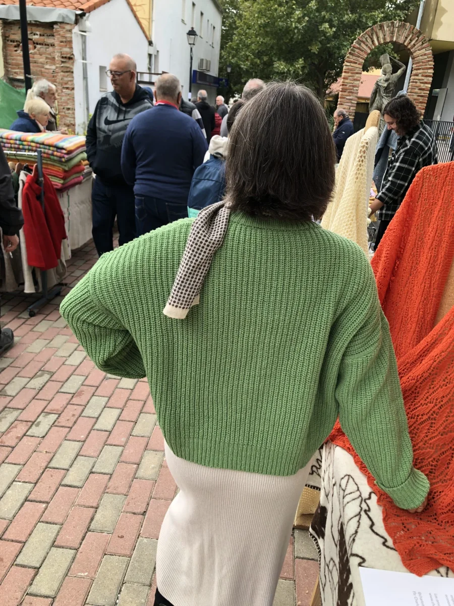 Jersey perlado, verde - Imagen 4
