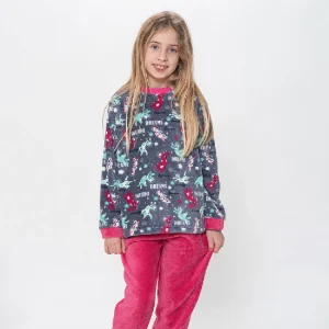 Pijama Infantil Niña Coralina de Kinanit. KN481
