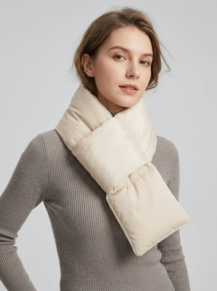 Women Padded Warm Scarf - Imagen 7