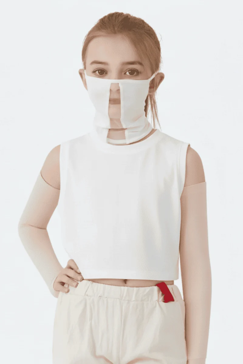 Kids Lycra UV Protection Face Mask - Imagen 3