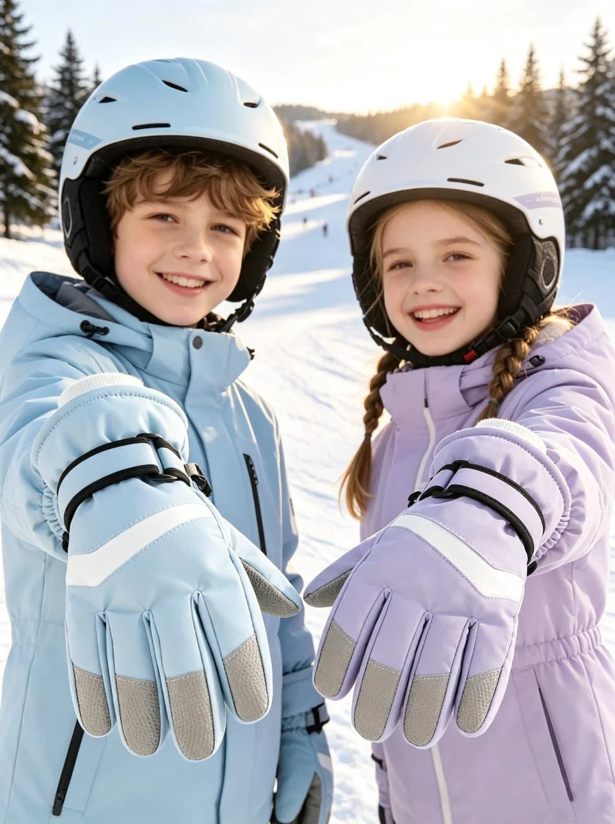 Children Thermal Insulated Ski Gloves