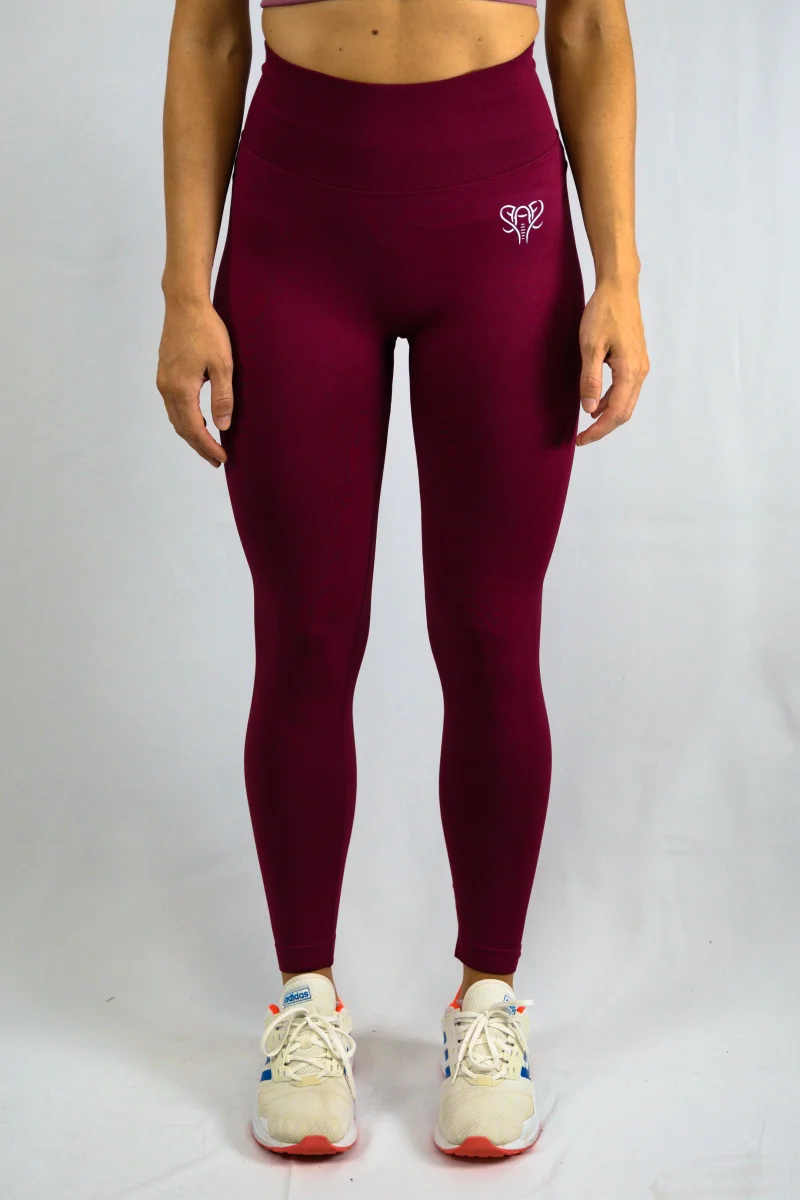 EliteFlex Push Up Leggings Burdeos