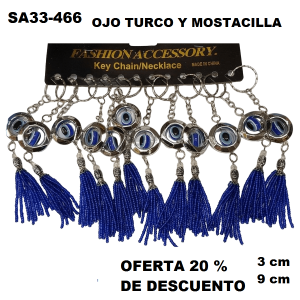 SA33-466 LLAVERO OJO EXAGONAL 20 % DE DESCUENTO MINIMO 12 UNIDADES