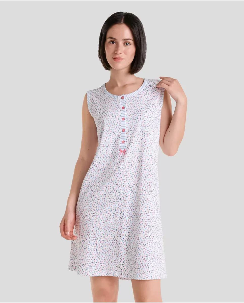 Camisón Corto Verano Florecitas de Lohe. V253275 - Imagen 2