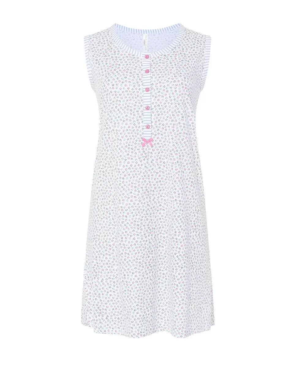 Camisón Corto Verano Florecitas de Lohe. V253275 - Imagen 4