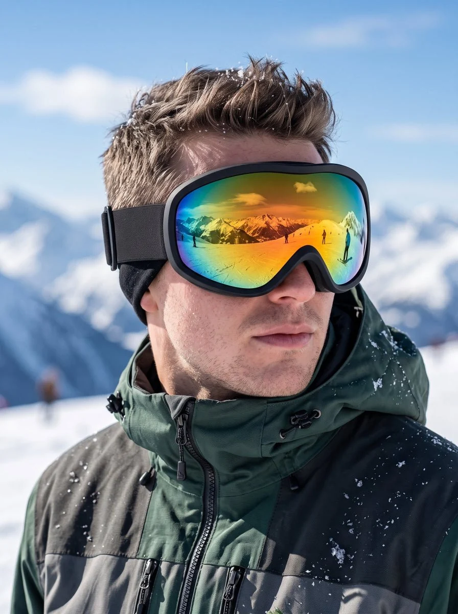 Large Field Magnetic Anti‑Fog Ski Goggles