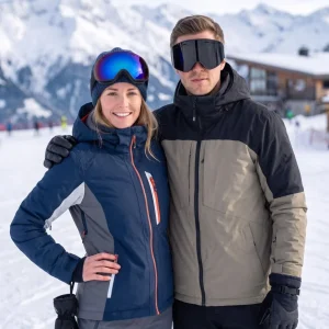 Large View Spherical Anti‑Fog UV Ski Goggles