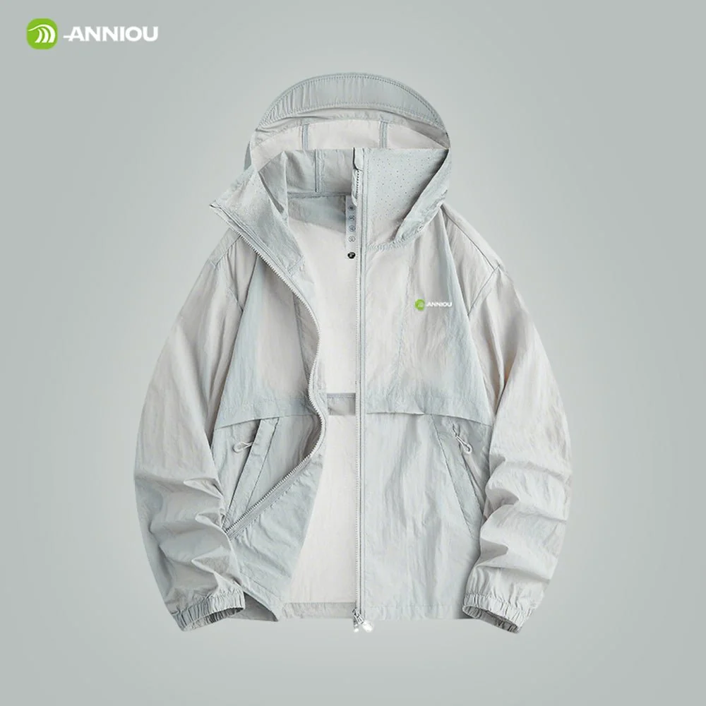 Men Hooded Full Zip Top UPF 50+ - Imagen 9