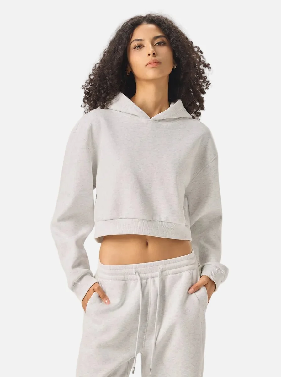 Cropped Boxy Heavyweight Hoodie - Imagen 8