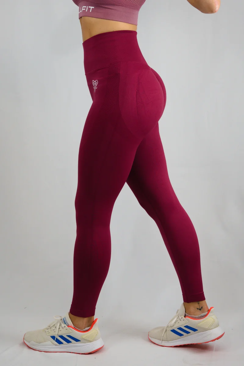 EliteFlex Push Up Leggings Burdeos - Imagen 3
