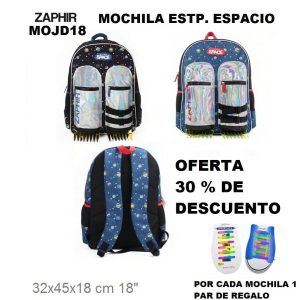 MOJD18AZS24 MOCHILA ESPACIO 18″ ESPALDA MOJD18RJS24