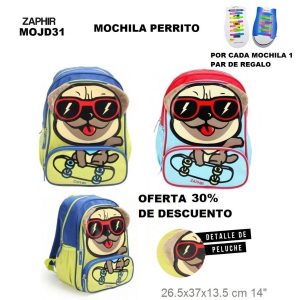 MOJD31RJS24 MOCHILA PERRO SKATER 14″ ESPALDA. MOJD31VES24