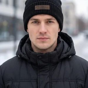 Man Windproof Knitted Beanie