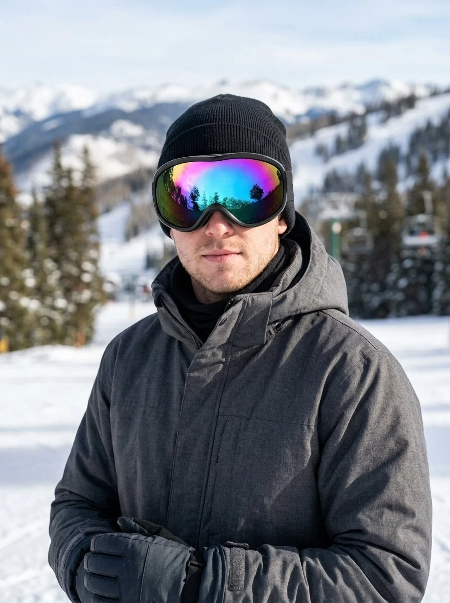 Double Layer Windproof Snow Anti‑Fog Ski Goggles - Imagen 4