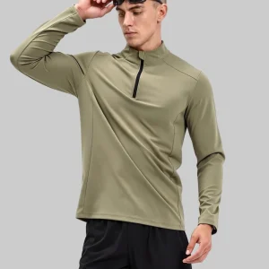 Quarter Zip Long Sleeve Sweatshirt