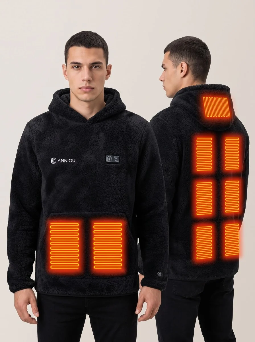 Men's Heated Fleece Hoodie - Imagen 4