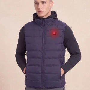 Men's Navy Heated Gilet
