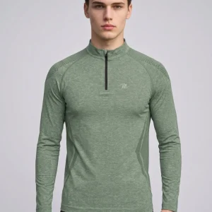 Men's Seamless Quarter Zip Sweatshirt