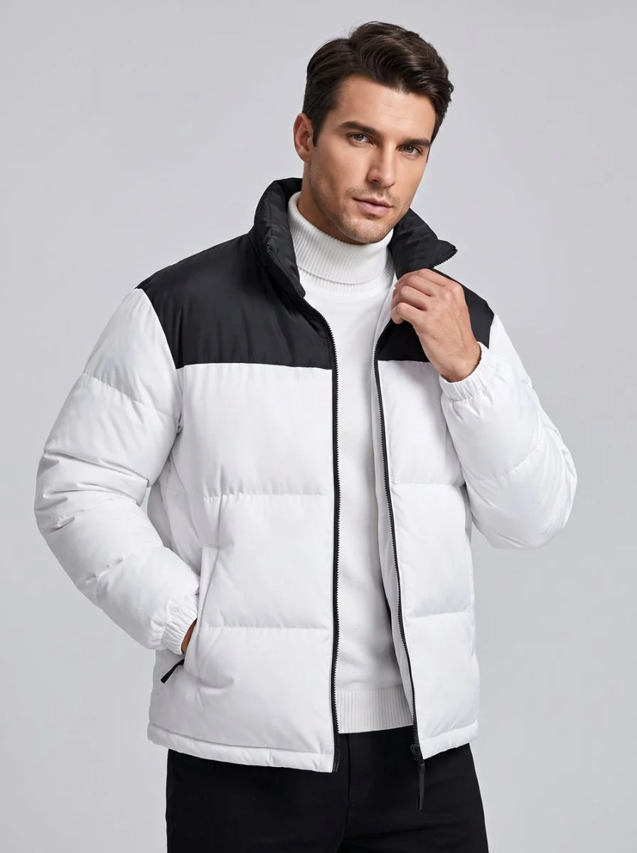 Color-Block Heated Quilted Jacket - Imagen 2