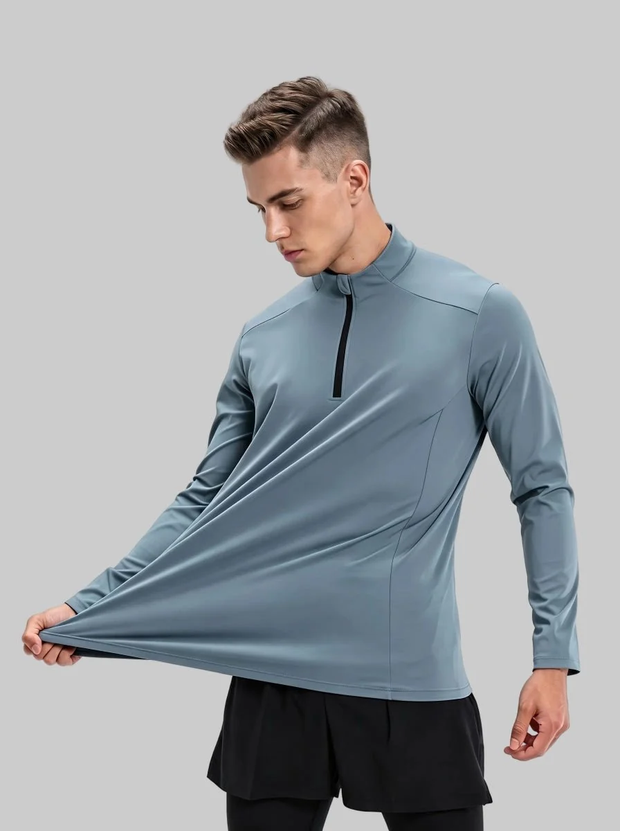 Quarter Zip Long Sleeve Sweatshirt - Imagen 7