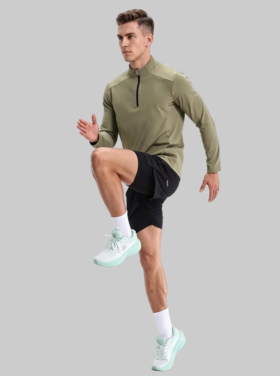 Quarter Zip Long Sleeve Sweatshirt - Imagen 3