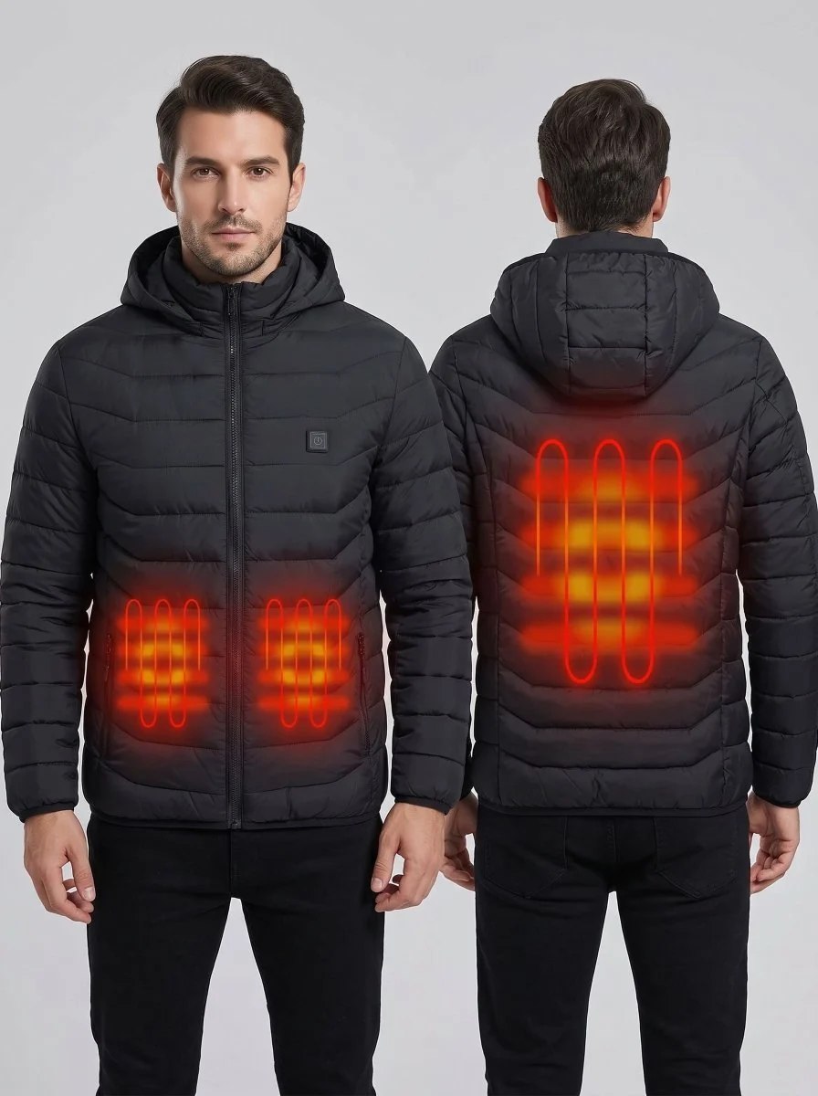 Men's Heated Padded Jacket - Imagen 5