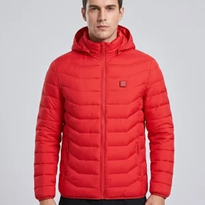 Men's Duck Down Heated Puffer Jacket