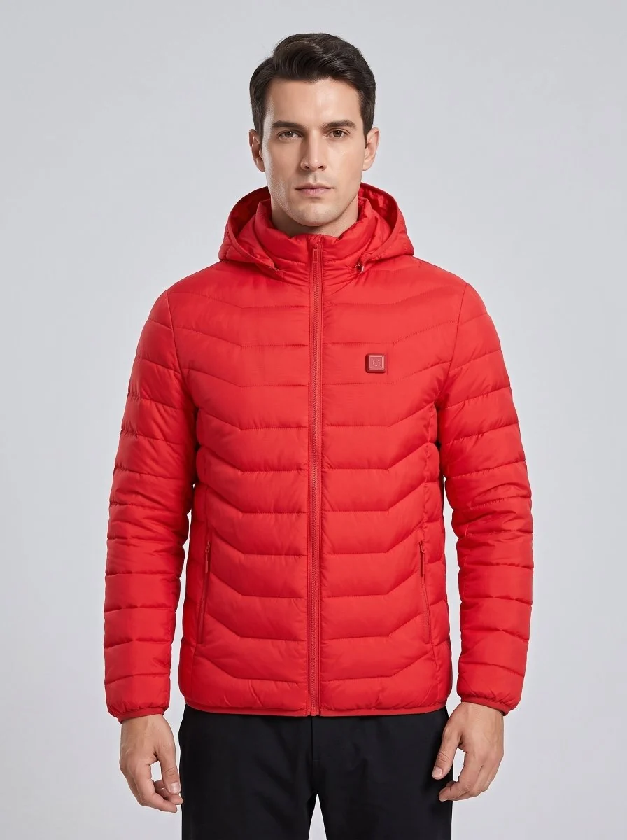 Men's Duck Down Heated Puffer Jacket - Imagen 2