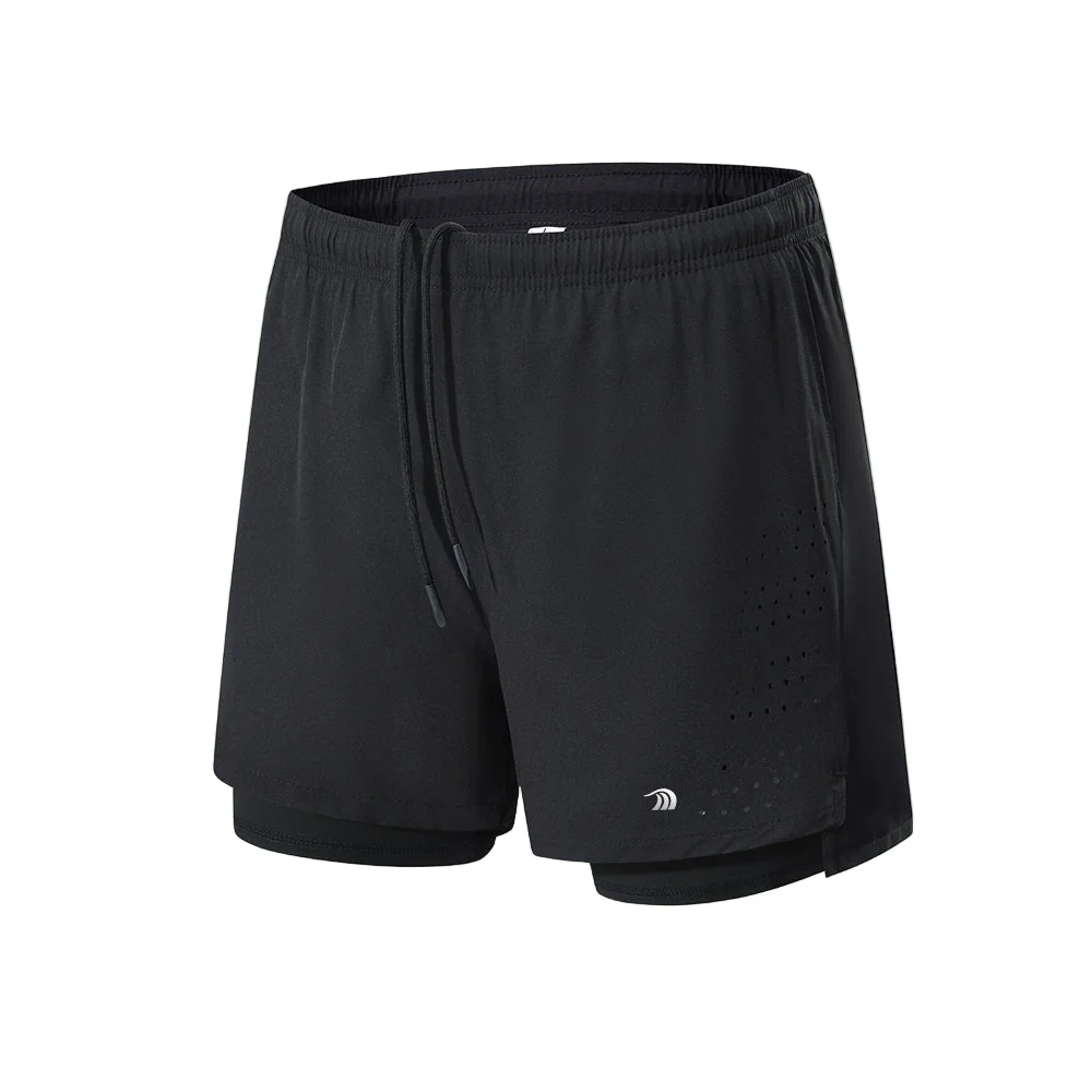 Double Layer Printed Sports Shorts - Imagen 6
