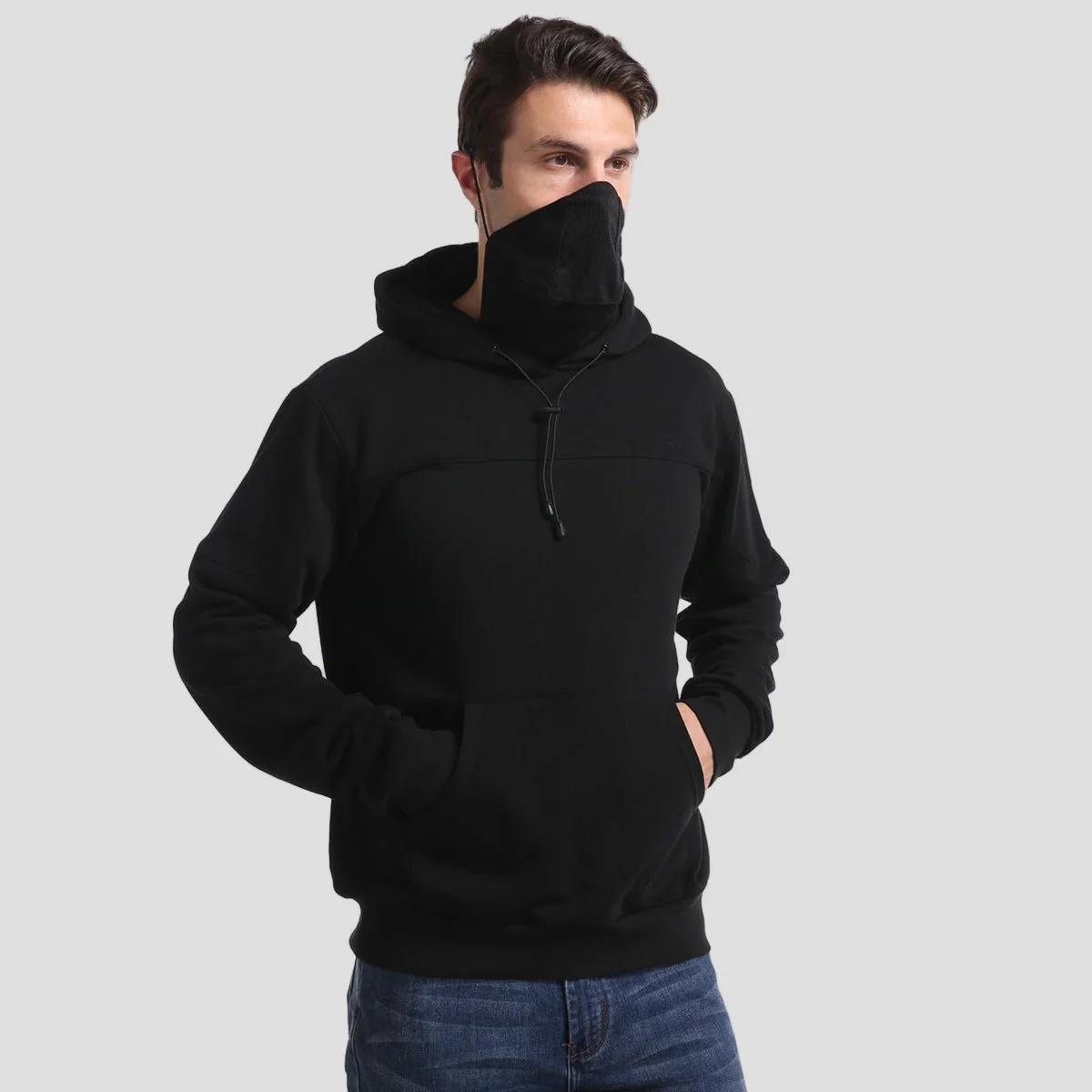 Men's Masked Pullover Hoodie - Imagen 8