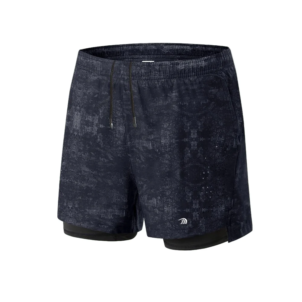Double Layer Printed Sports Shorts - Imagen 4