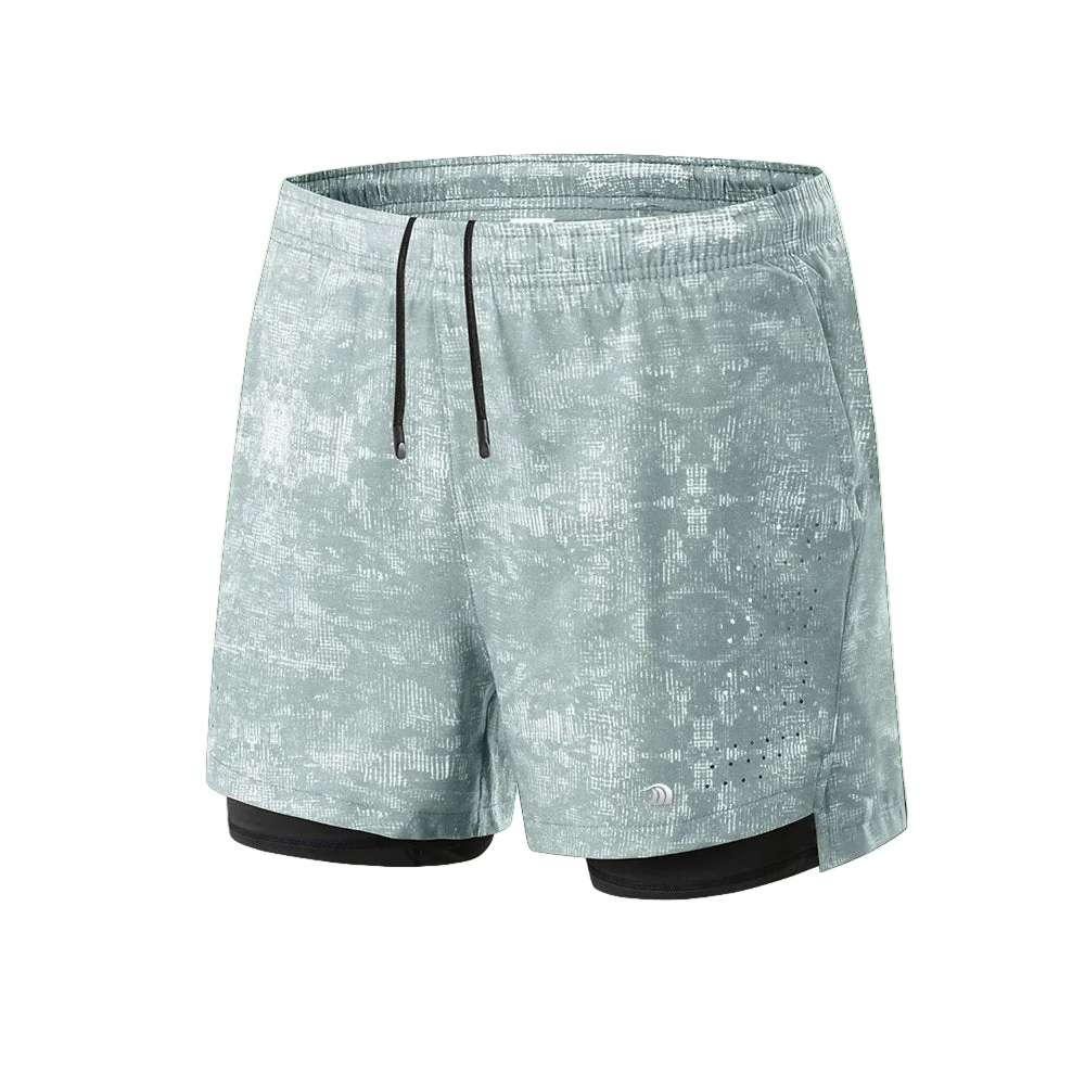 Double Layer Printed Sports Shorts - Imagen 5