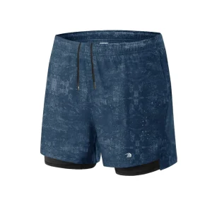 Double Layer Printed Sports Shorts
