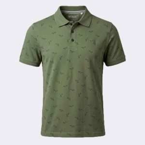 Polo hombre manga corta estampado perrito