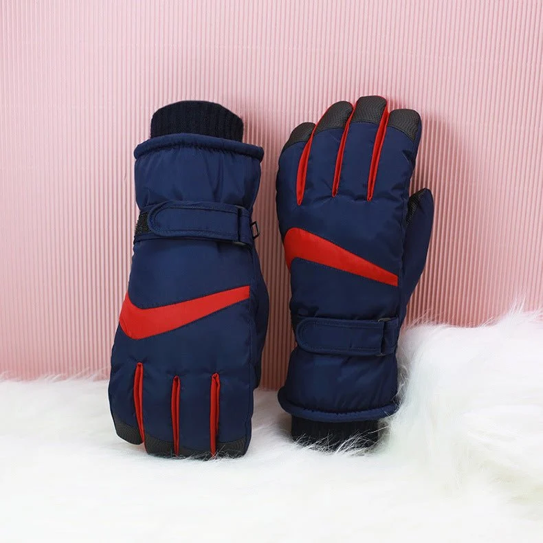 Stripe Waterproof Ski Gloves - Imagen 5