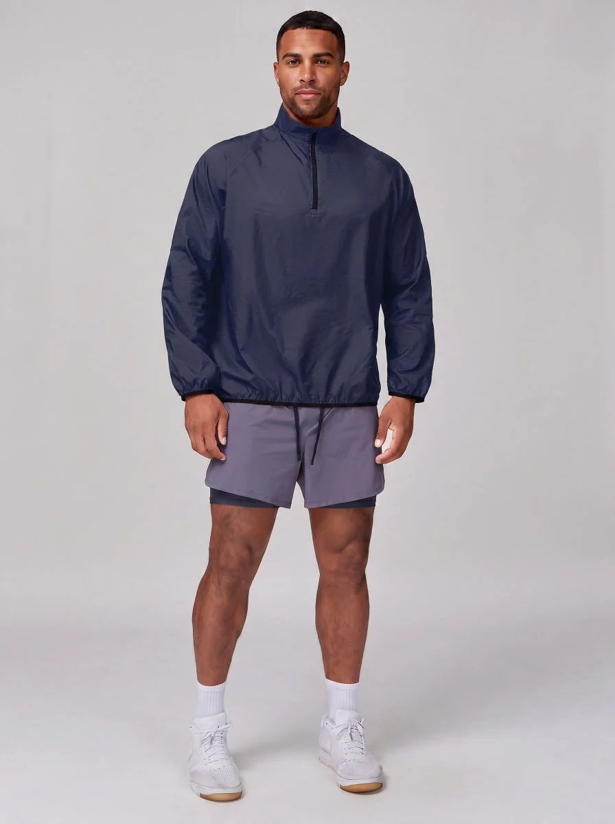 Lightweight Stand Collar Windbreaker - Imagen 8