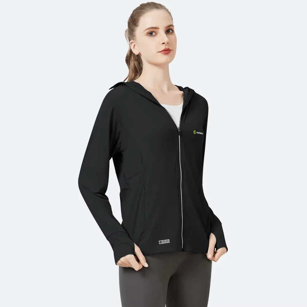 Raw Yarn Hooded Sun Protection Jacket - Imagen 9