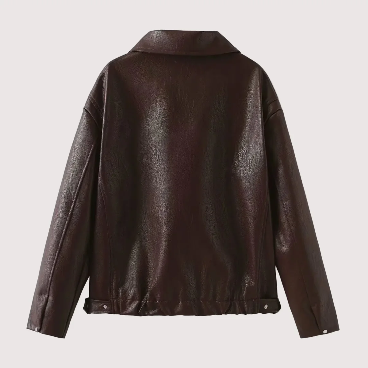 Chaqueta Vintage de Ecopiel Rubina – Rubí - Imagen 4
