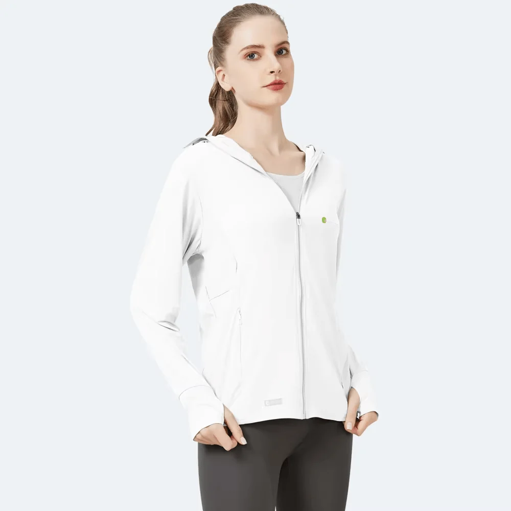 Raw Yarn Hooded Sun Protection Jacket - Imagen 6
