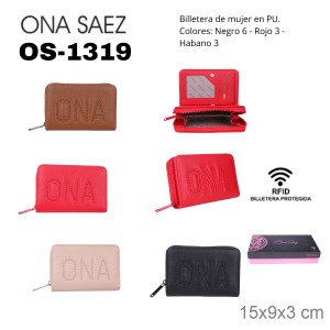 OS1319 BILLETERA DE MUJER ONA SAEZ