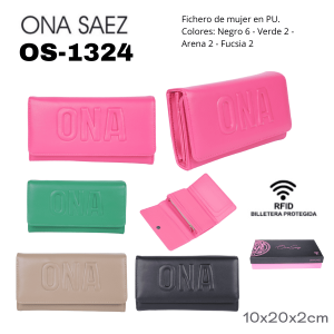OS1324 BILLETERA DE MUJER ONA SAEZ