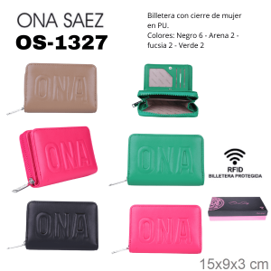 OS1327 BILLETERA DE MUJER ONA SAEZ
