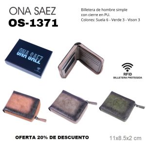 OS1371 BILLETERA DE HOMBRE ONA SAEZ