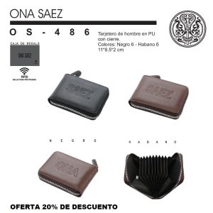 OS486 TARJETERO HOMBRE ONA SAEZ