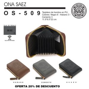 OS509 TARJETERO HOMBRE ONA SAEZ