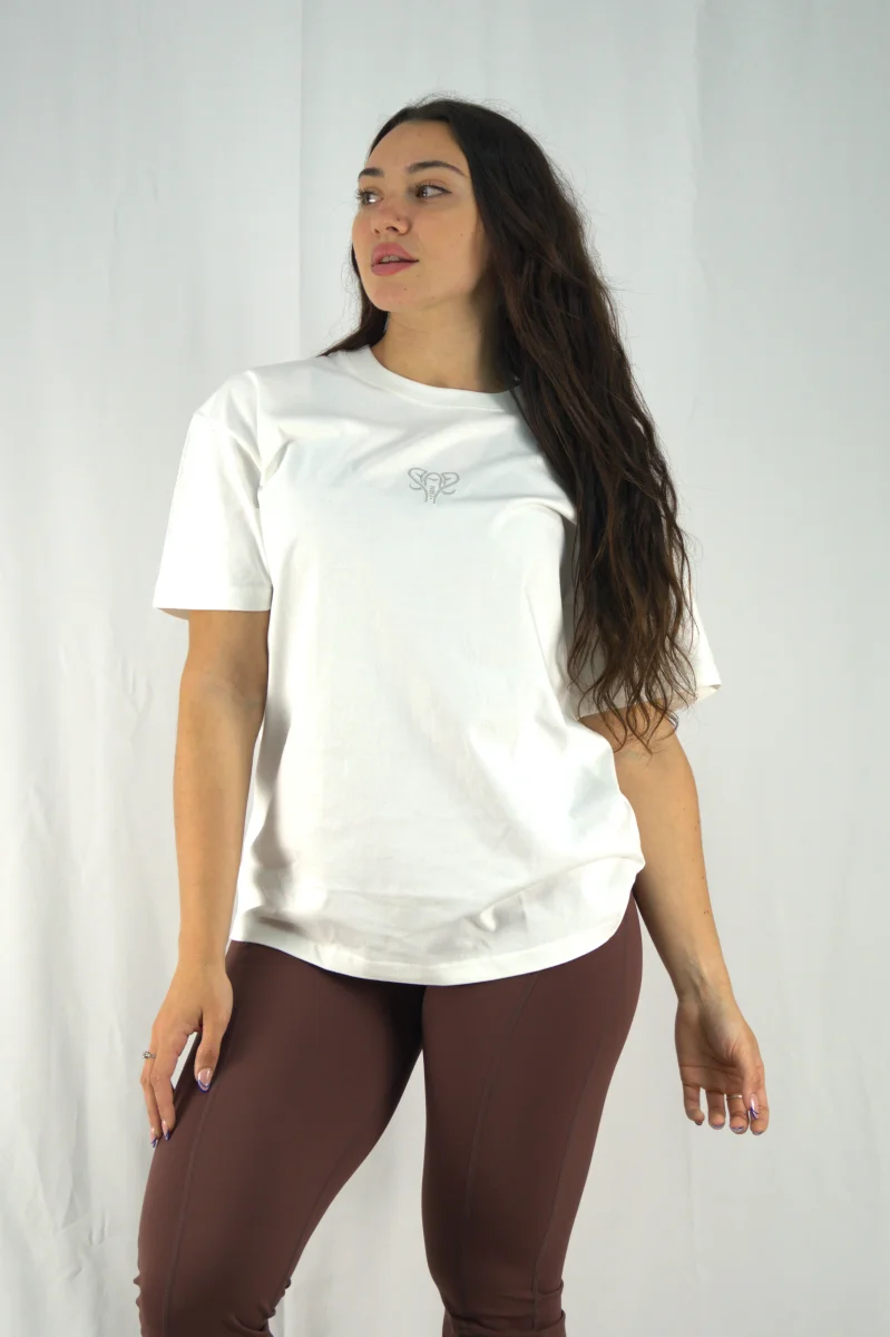 Oversize Foundation T-shirt Snow - Imagen 4