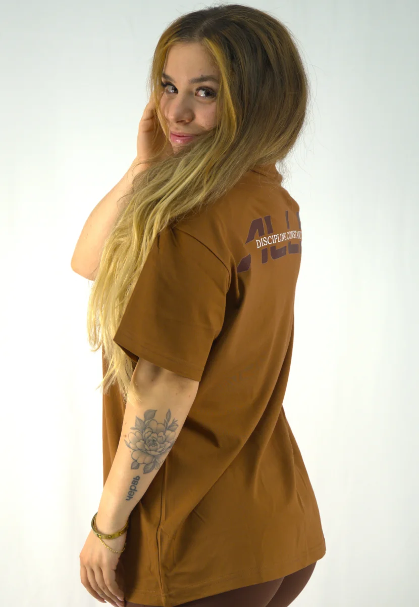 Oversize Foundation T-shirt Café - Imagen 3