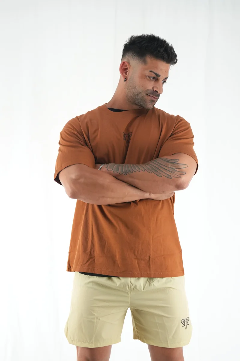 Oversize Foundation T-shirt Café - Imagen 2