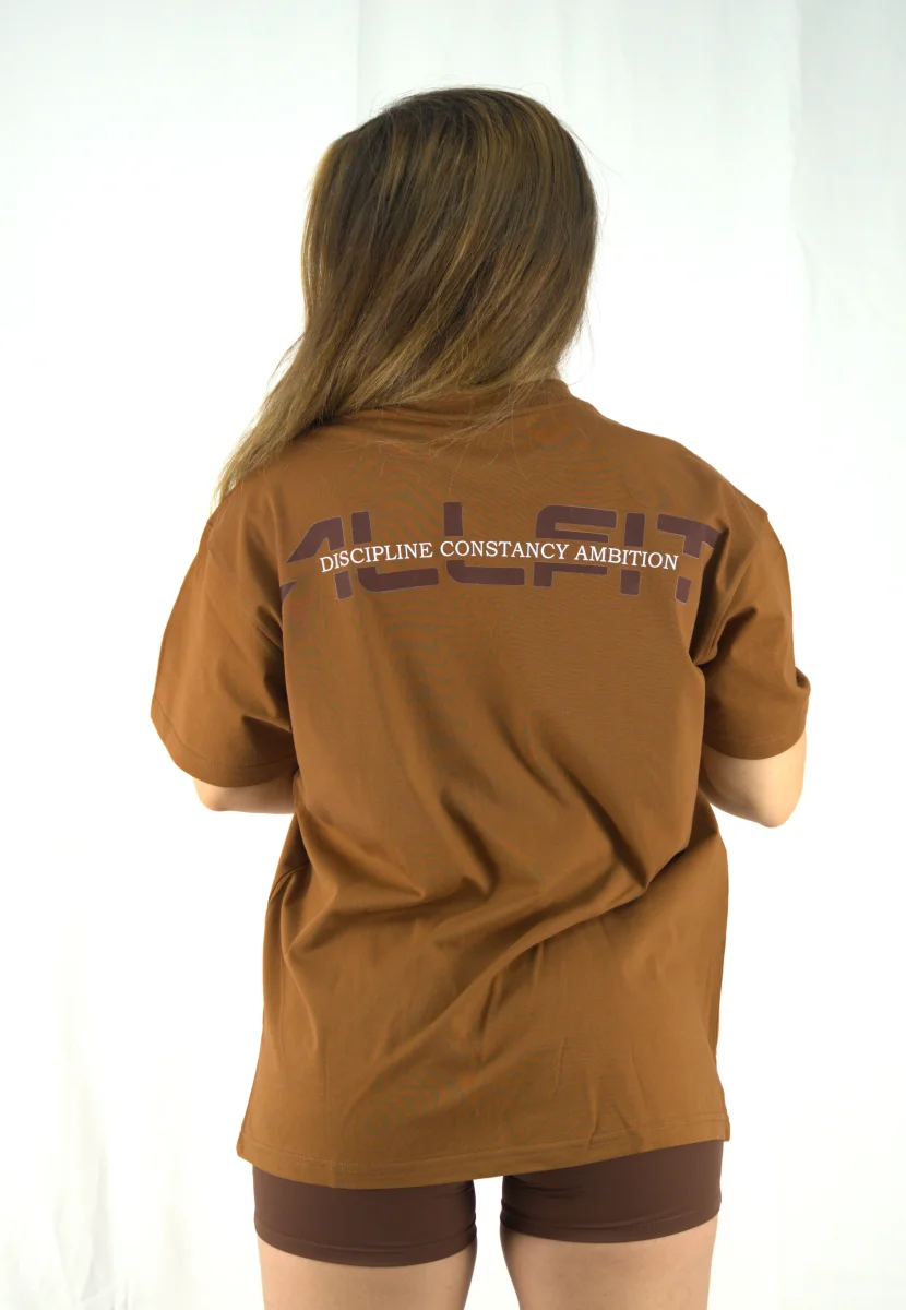 Oversize Foundation T-shirt Café - Imagen 4